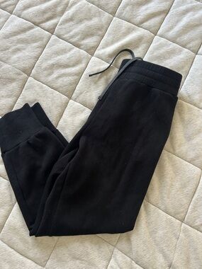 Varley Doublesoft Black Drawstring Jogger Sweatpants
